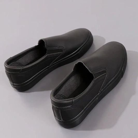 Fashion White Leather Women Chunky Sneakers White Shoes Tenis Feminino Zapatos De Mujer Platform Women Casual Shoes - Golden Bridge Store