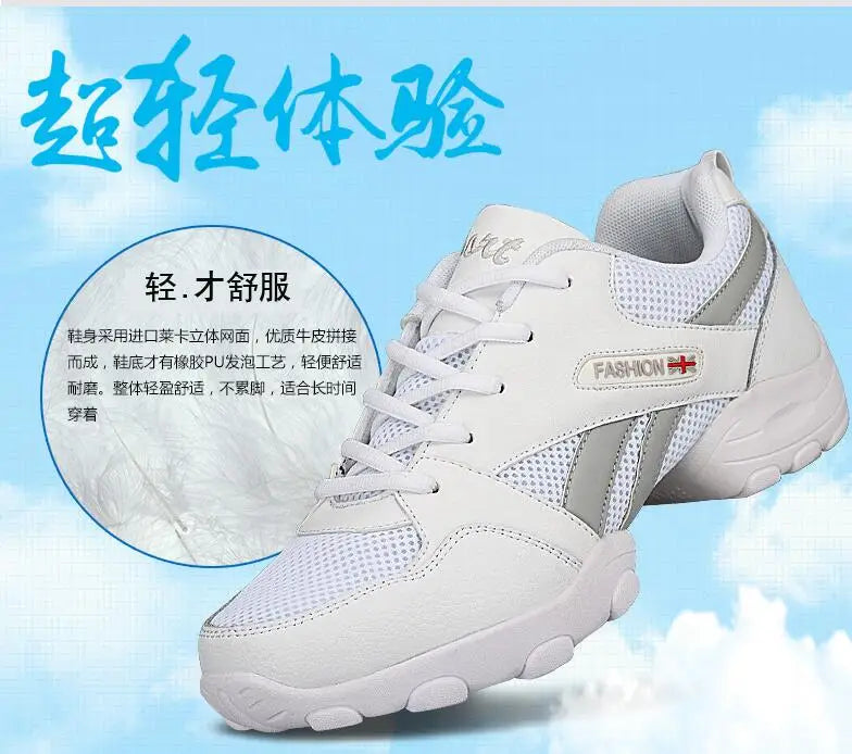 Men's Dance Sneakers Jazz Dancing Shoes Boy's Modern Mesh Breathable High Quality Non-slip Outdoor Male Sports Shoe