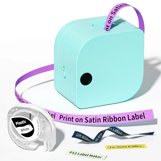 Etikettendrucker 2025: Transfer Printing Machine Phomemo P12&P12 Pro Mini Thermal Portable Printer Ribbon Tapes Label Sticker Bluetooth Label Printer Collection