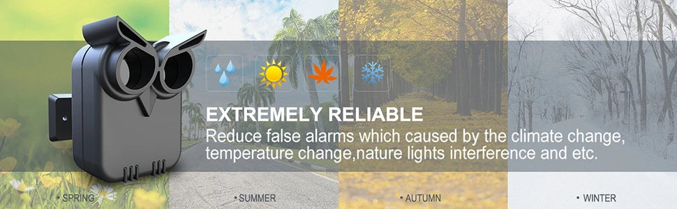 HTZSAFE Wireless Driveway Security Alarm - Waterproof PIR Motion Detector - Garage Welcome Burglar Alarm - Secure System Patrol