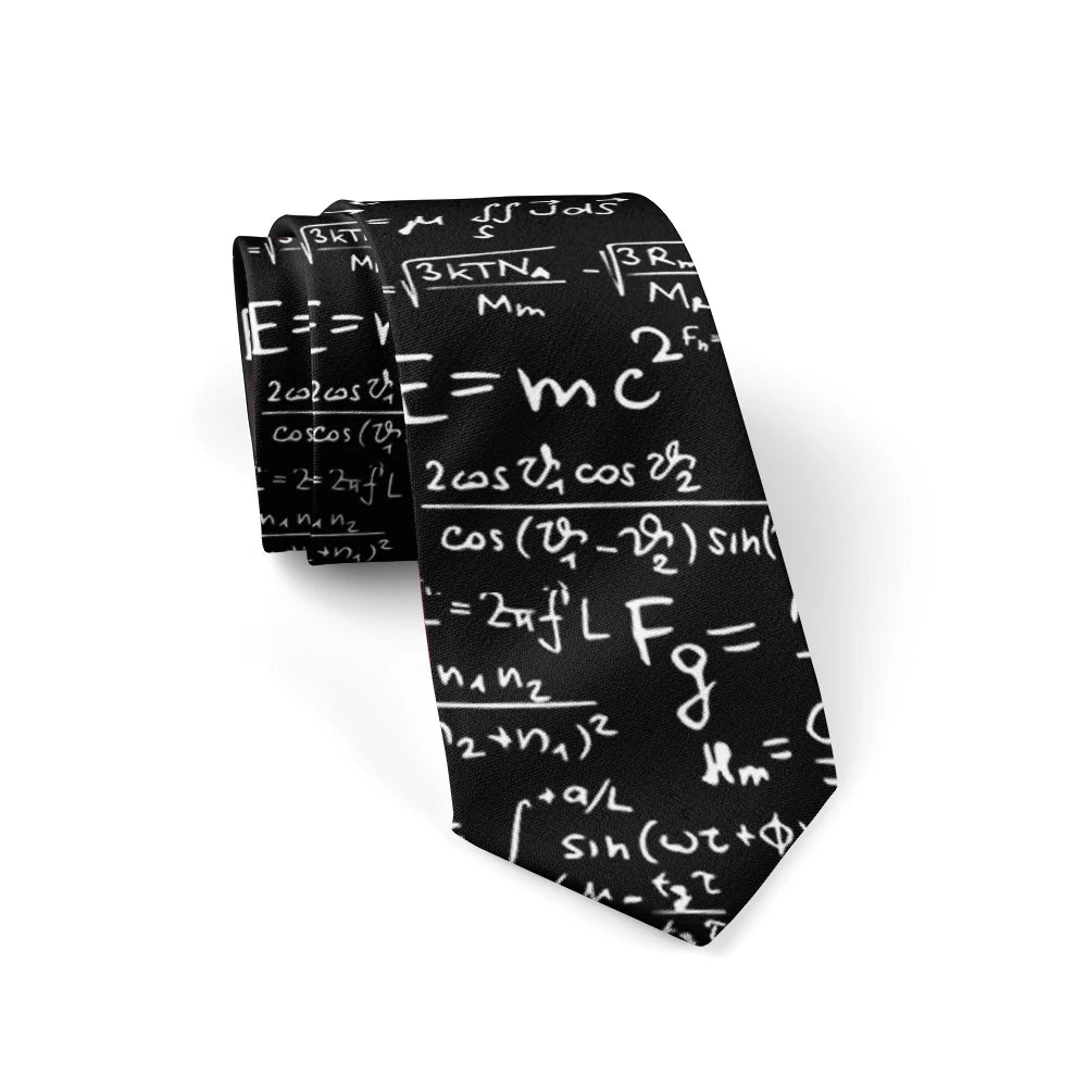 Men's Fashion Plaid Ties 8cm Black Creative Novelty Necktie 3D Printed Tie For Men Funny Party Wedding Accessories