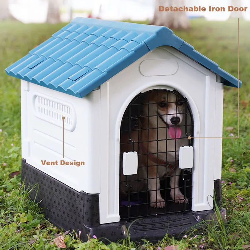 Dog House For Large Dogs Dog Bed Four Seasons Outdoor Washable Removable Pet Cat Bed Winter Warm Kennel Pet Supplies Plastics