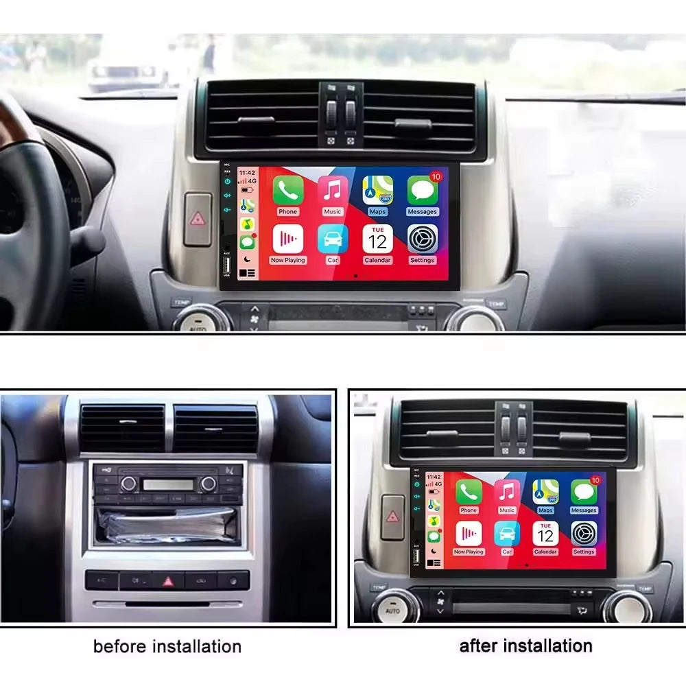 DIBOEV 1 Din Android Autoradio - 7" Touch BT GPS FM