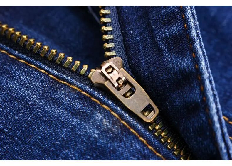 Blugi slim elastici la modă pentru bărbați - Business, greutate medie, S-XL