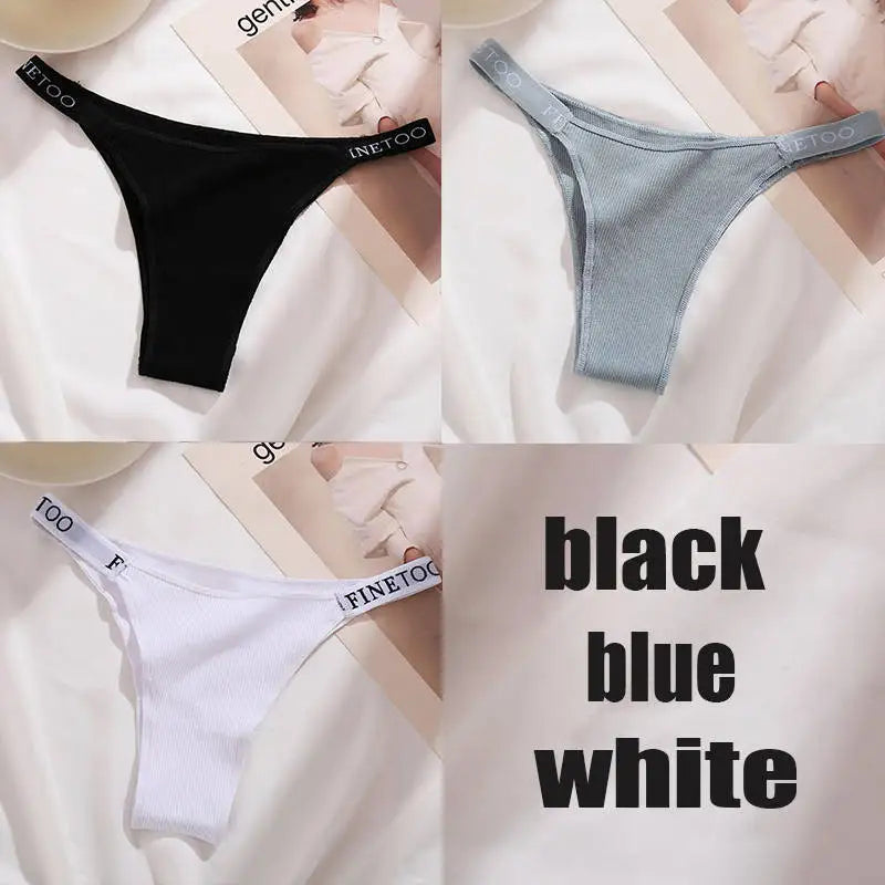 finetoo Damen Slips 2025 - 3er-Set Baumwoll-Panties einfarbig & komfortabel
