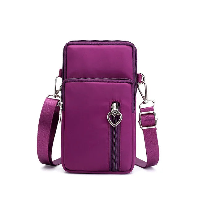 Crossbody Taschen Frauen 2025 - Wasserdicht Nylon Multifunktion Casual - Kleine Tasche Handy Hülle Crossbody Sport Geldbörse