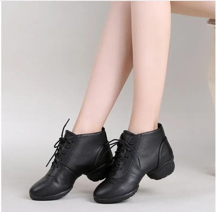 Woman's Dance Sneakers for Women Jazz Dancing Shoes Female Black Red Ladies Modern Ballroom Girl's Sports Shoes Size 34-42