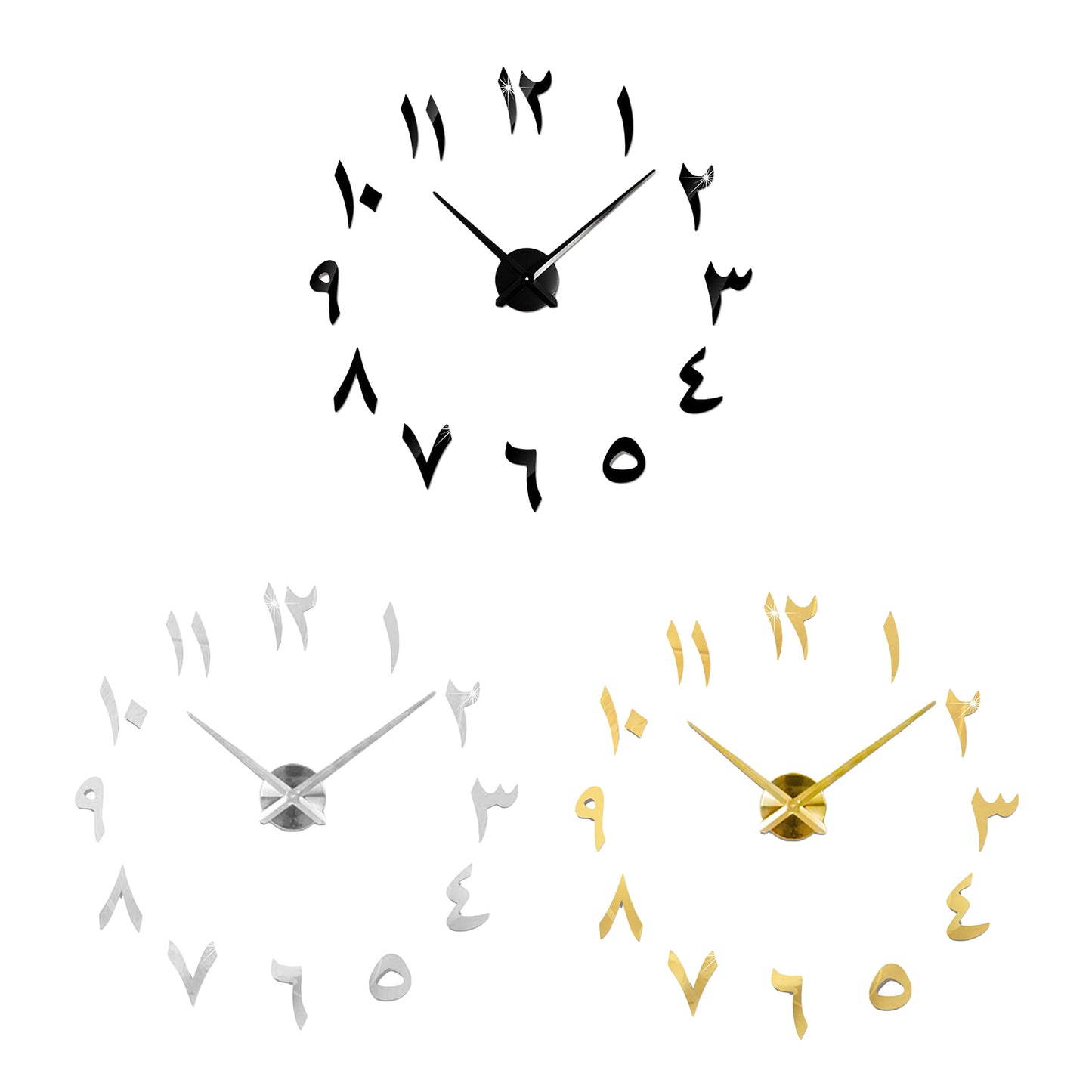 MagiDeal 1050851 3D DIY Wanduhr - Ø80cm Acryl Plastik
