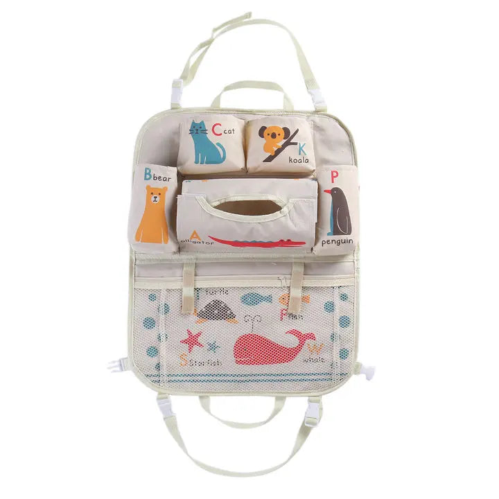 Cartoon Car Seat Back Storage Hang Bag Organizer Car styling Baby Product Varia Stowing Tidying Automobile Interior Accessories