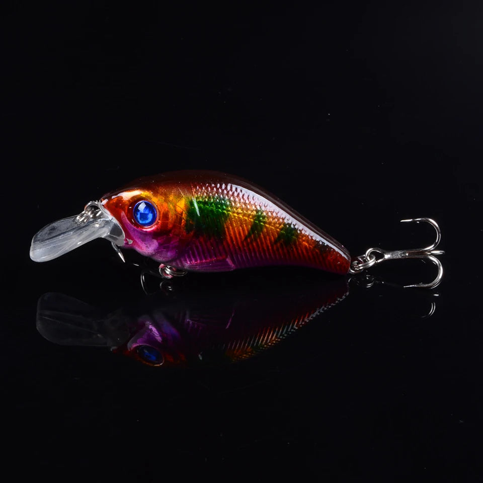 TQEXSZ Minnow Sinkend - 7,5cm 10,2g 3D Augen Wobbler