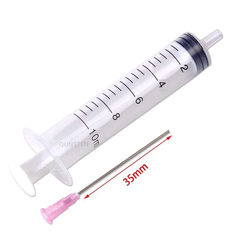 QUNSTEN Spritze Nachfüllset 10ml - 4 Stück 3,5cm Nadel
