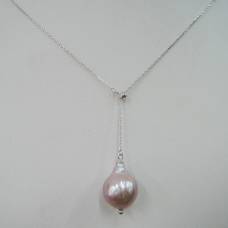 YUEMOON 190417 Barockperlen Anhänger - 13-16mm 925 Silber