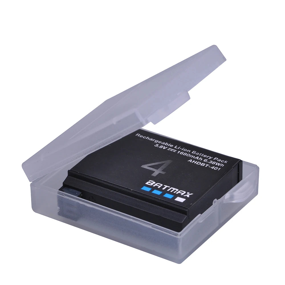 Batmax AHDBT-401 Ersatzakku Set - 4x1680mAh 3.7V USB