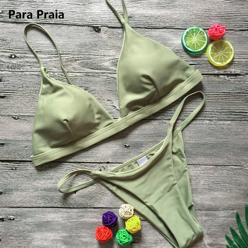 Para Praia 9 Farben Push Up Bikini - 85 Nylon 15 Spandex