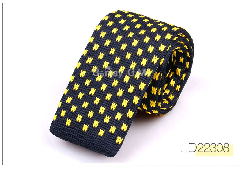 New Knit Tie For Men Casual Plaid Knitted Neck Ties Fashion Mens Necktie For Wedding Business Adult Suit Tuxedo Plaid Tie
