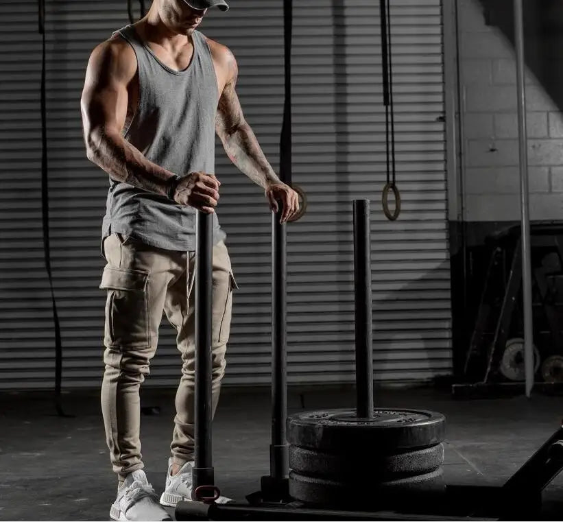 Muscleguys Marke Gym Kleidung 2025: Herren Bodybuilding Fitness Stringer Tank Top - Sportbekleidung Unterhemd Muskel Workout Singlets Baumwolle M-XXL