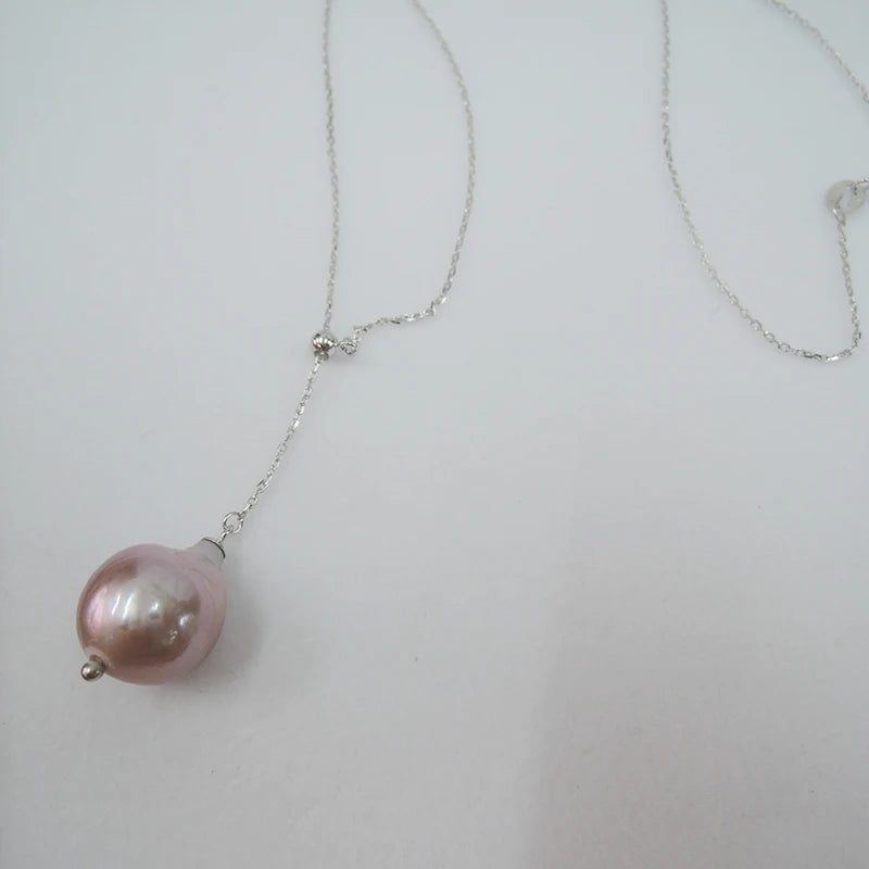 YUEMOON 190417 Barockperlen Anhänger - 13-16mm 925 Silber