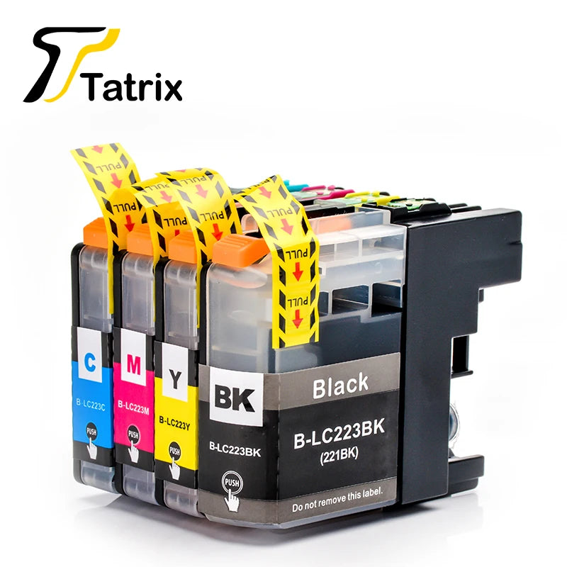 Tatrix With Chip LC223 LC221 Compatible Ink Cartridge For Brother MFC-J4420DW/J4620DW/J4625DW/J480DW/J680DW/J880DW Printer