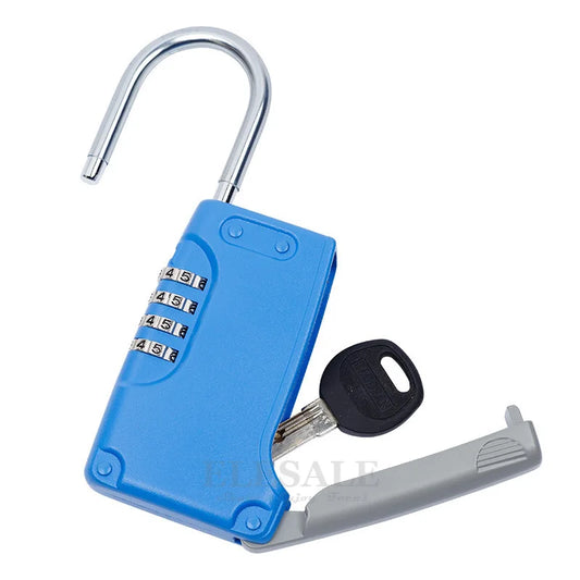 Schlüsseltresor 2025: High Quality Hidden Key Safe Box 4-Digital Password Combination Lock Hook Mini Metal Collection
