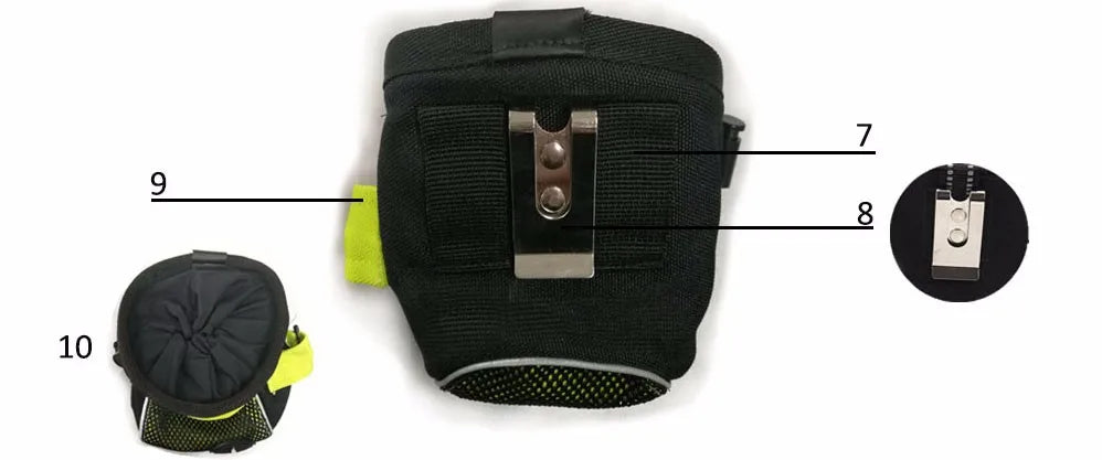 Truelove Portable Travel Dog Snack Treat bag Reflective Pet Training Clip-on Pouch Bag Easy Storage belt bag Poop Bag Dispenser