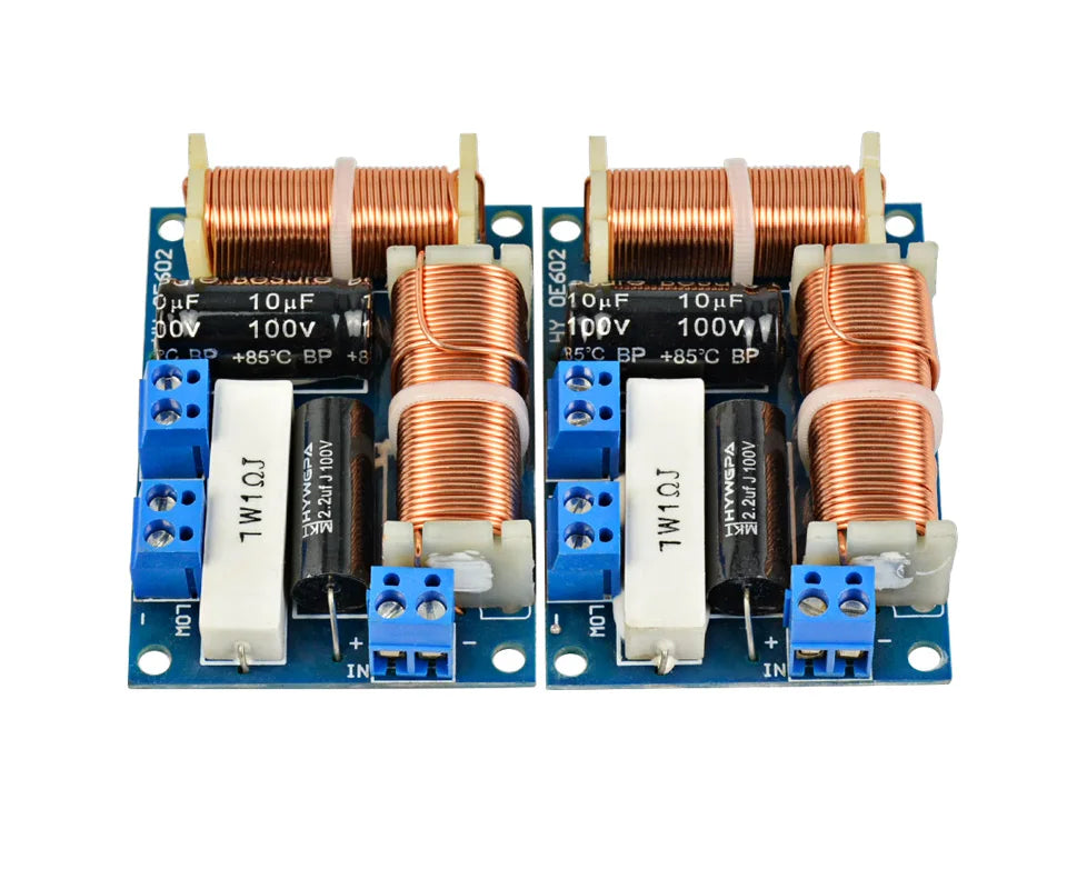 AIYIMA 2 Stück Lautsprecher 2-Wege Audio Frequenzweiche Höhen Bass 2 Einheit Crossover Filter 80W Bücherregal HiFi Lautsprecher Teiler