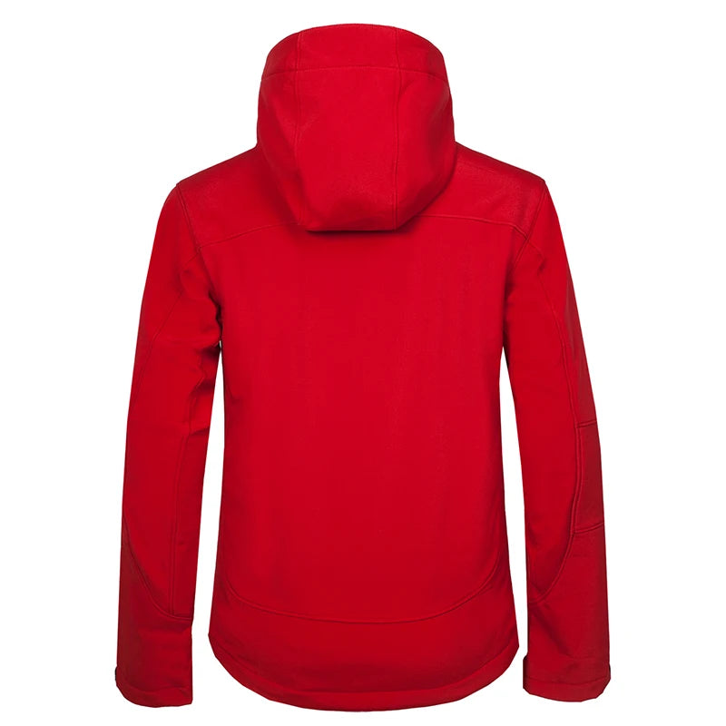 Wasserdichter Softshell-Mantel für Männer mit Custom-Print - Outdoor-Hoodie für Hiking, Skiing und Camping