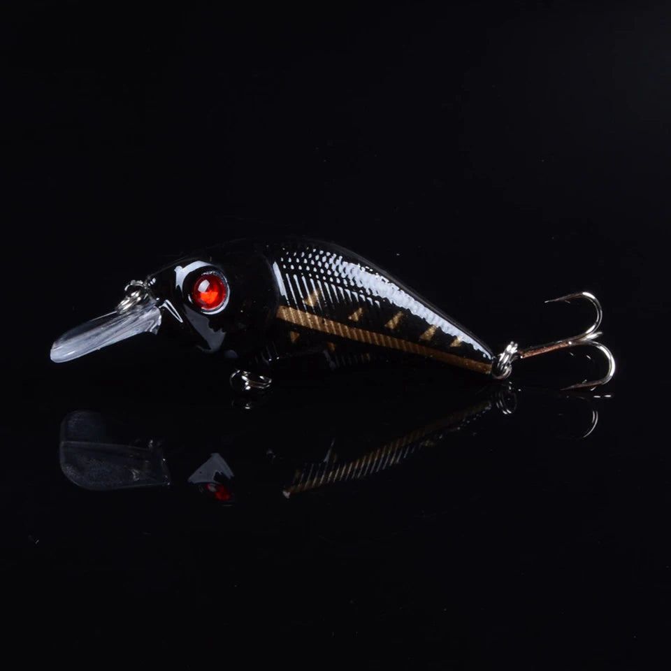 TQEXSZ Minnow Sinkend - 7,5cm 10,2g 3D Augen Wobbler
