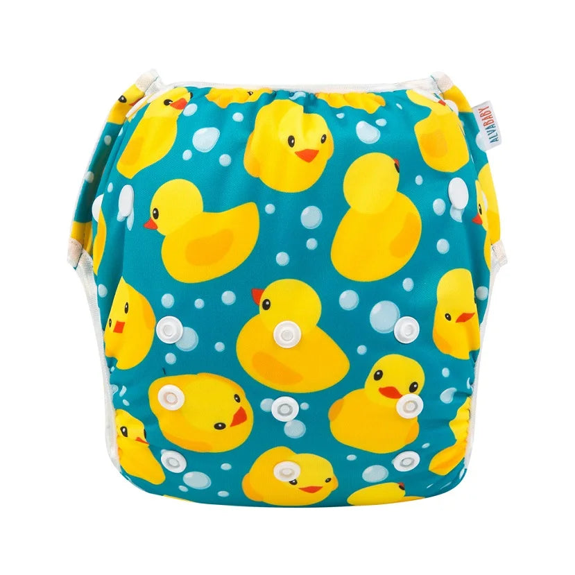 Alvababy Schwimm-Windel 2025: Polyester+TPU Stay-Dry-Funktion 0-3 Jahre - Wiederverwendbar 3-15kg Babys Schwimm-Erfahrungen