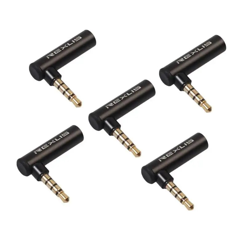 REXUS 90 de grade unghi drept 3,5 mm mascul-femelă Convertor audio adaptor conector L tip stereo căști microfon mufă jack