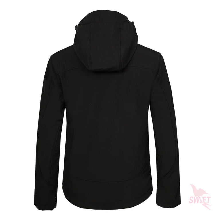 Wasserdichter Softshell-Mantel für Männer mit Custom-Print - Outdoor-Hoodie für Hiking, Skiing und Camping