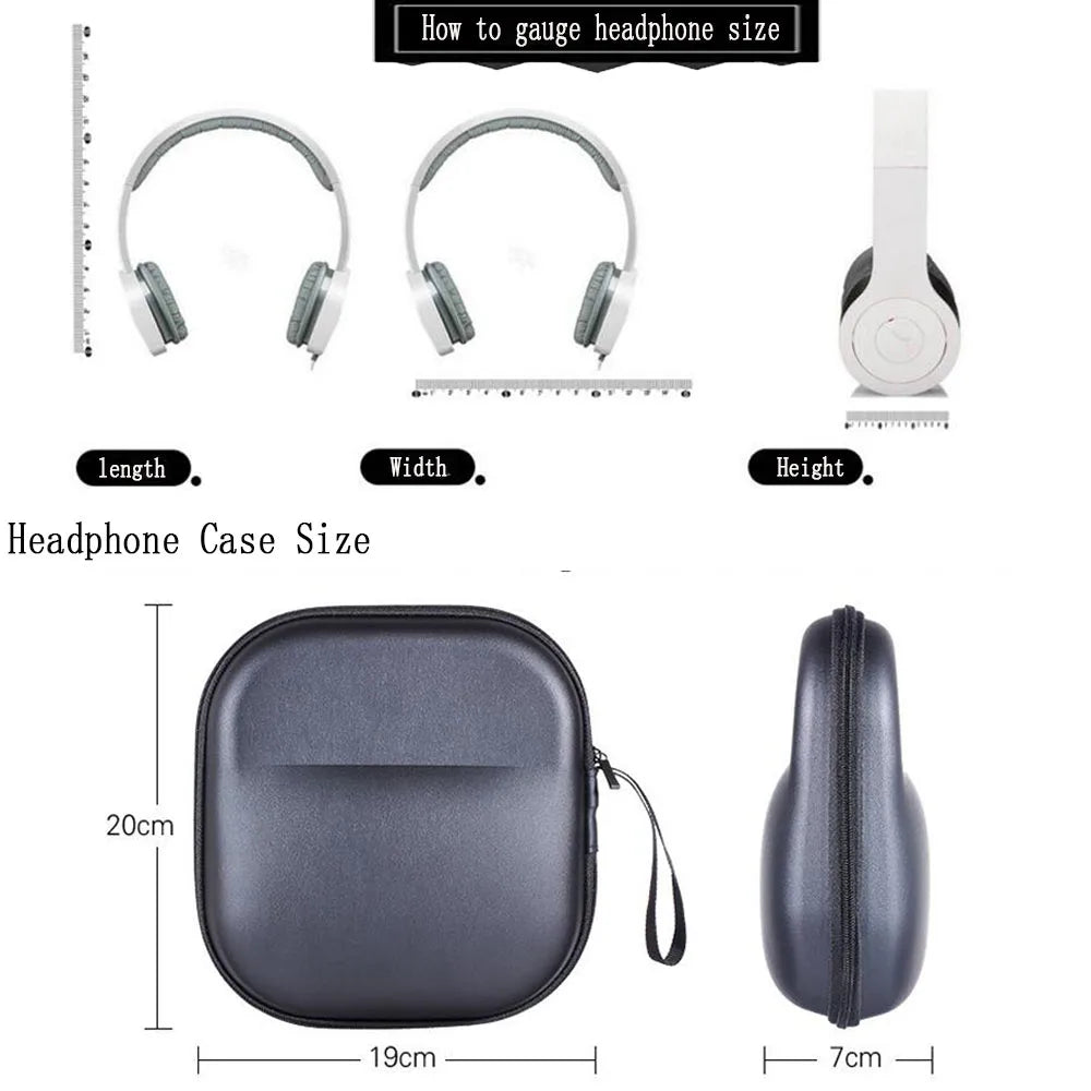 POYATU Kopfhörer Etui Tasche Für Sennheiser HD25 HD25-1 II HD25-SP HMD25 HME25 HMEC25 HME45 HMEC45 Kopfhörer Etui Box Abdeckung Lagerung