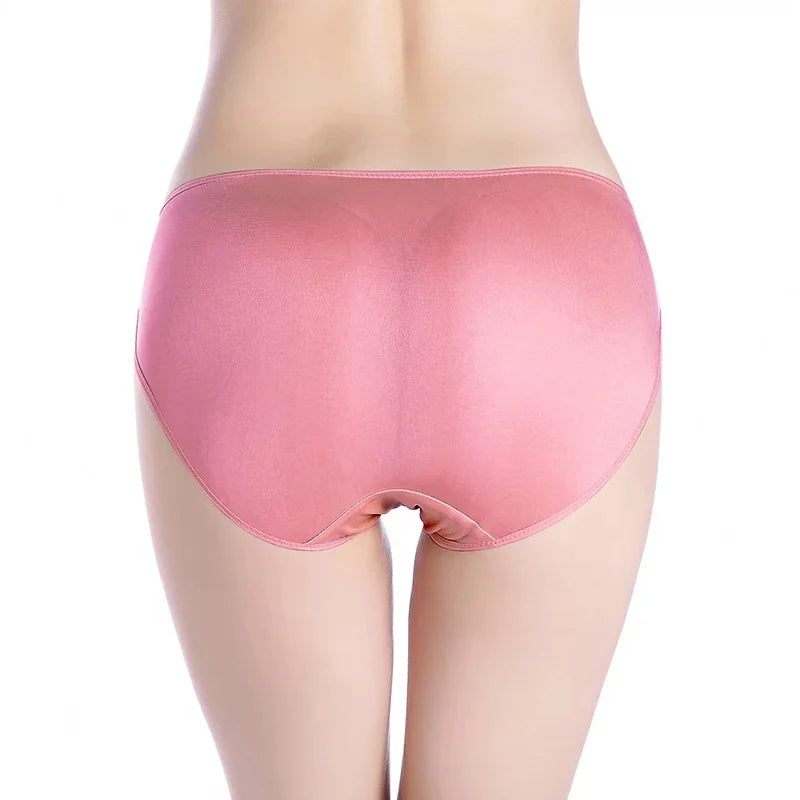 SuyaDream 3Stk/Los Frauen Höschen 100% Natürlich Seide Low-Rise Slips Gesund Basic Alltag Tragen Unterwäsche 2022 Neu Intimates
