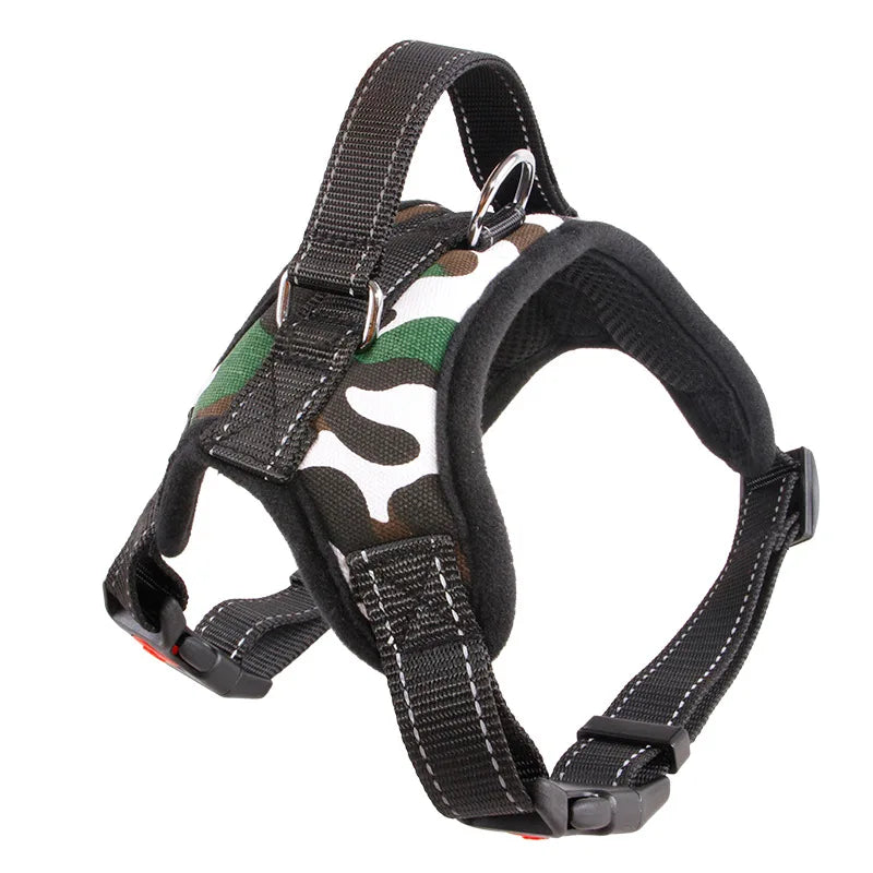 Nylon Heavy Duty Hund Haustier Geschirr Halsband Verstellbar Gepolstert Extra Groß Mittel Klein Hund Geschirre Weste Husky Große Hunde Produkte