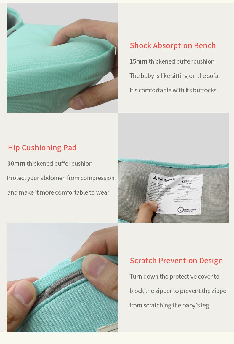 Babytrage 2025: Baby Hipseat Kangaroo Rucksack Mochila Breathable Ergonomic - Baby Carrier Hip Seat Baby Sling Wrap Collection