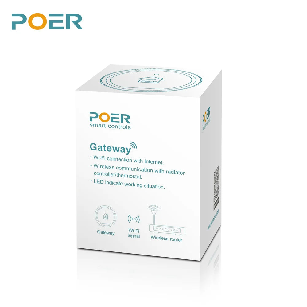 Smart-Thermostat 2025: POER Wireless WiFi Heizung - Digital Temperaturregler Gaskessel Alexa Collection