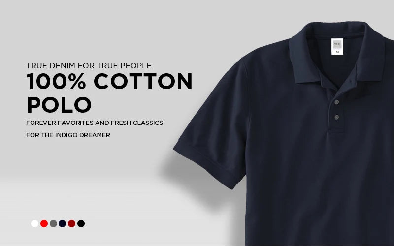 GAAJCN Polo Atmungsaktiv - Baumwolle Kurzarm Regular Fit