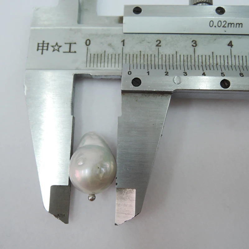 YUEMOON 190417 Barockperlen Anhänger - 13-16mm 925 Silber