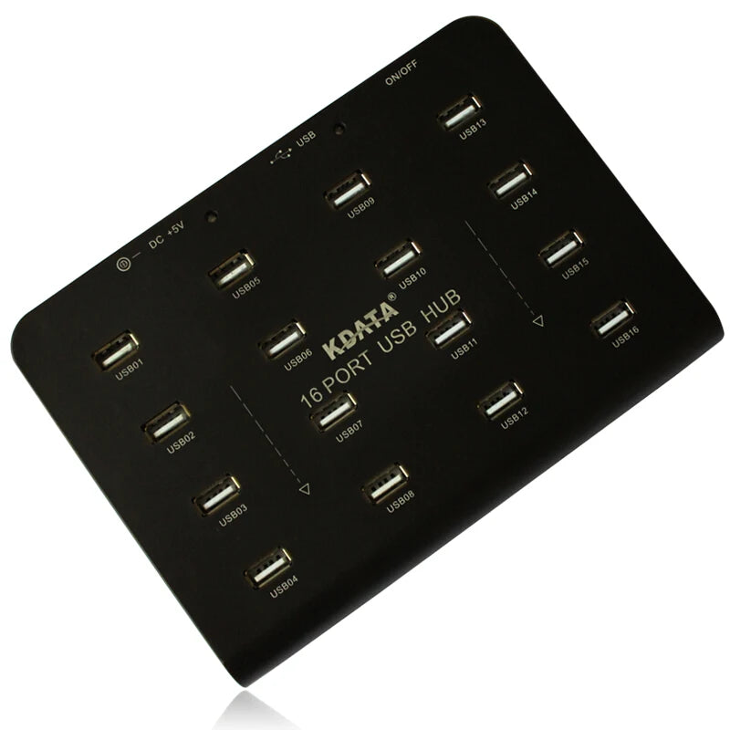 Benutzerdefiniert 16-Port Industrial USB Hub 2025 - Mit Powered Switch Ladegerät - Daten Sync Elektronische Geräte