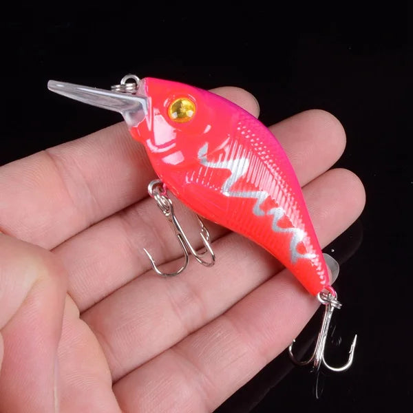 TQEXSZ Minnow Sinkend - 7,5cm 10,2g 3D Augen Wobbler