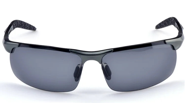 AORON Fahr-Polarisierte Sonnenbrille Herren Aluminium Magnesium Rahmen Sport Sonnenbrille Fahrer Retro Brille UV400 Anti-Blend