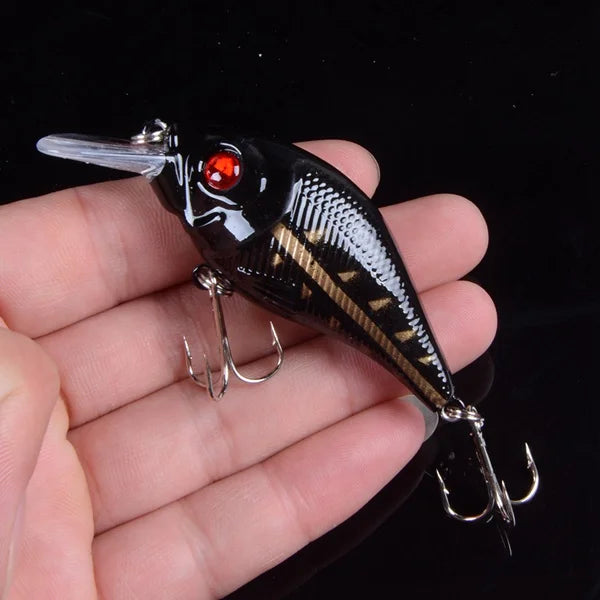 TQEXSZ Minnow Sinkend - 7,5cm 10,2g 3D Augen Wobbler