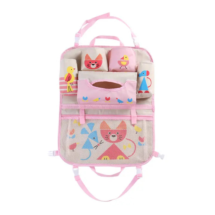 Cartoon Car Seat Back Storage Hang Bag Organizer Car styling Baby Product Varia Stowing Tidying Automobile Interior Accessories