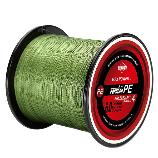 SeaKnight Marke TriPoseidon Serie 4 Stränge 300M PE Geflochtene Angelschnur 8-60LB Multifilament Angelschnur Glatt Karpfen Angeln