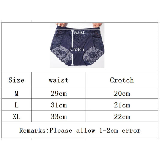 Flower Embroidery Milk Silk Panties Women elegant Lace Silky Smooth Seamless Female Underwear Cute Lovely Sweety Lingerie Breifs