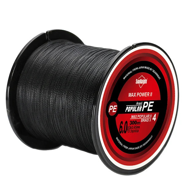 SeaKnight Marke TriPoseidon Serie 4 Stränge 300M PE Geflochtene Angelschnur 8-60LB Multifilament Angelschnur Glatt Karpfen Angeln