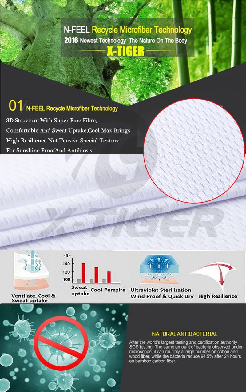 X-TIGER Top Qualität Radfahren Trikot 2025: Langarm MTB Fahrrad Polyester - Berg Fahrrad Sportbekleidung Atmungsaktiv Schnell Trocknend Schweißabweisend Taschen