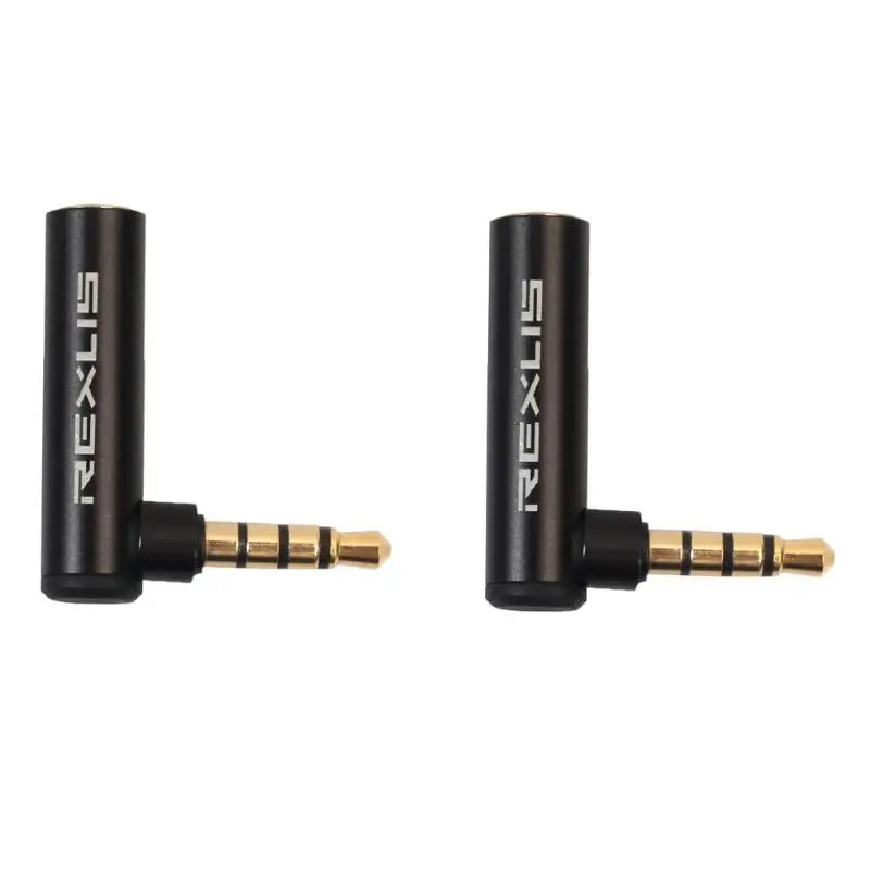 REXUS 90 de grade unghi drept 3,5 mm mascul-femelă Convertor audio adaptor conector L tip stereo căști microfon mufă jack