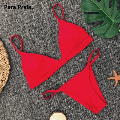 Para Praia 9 Farben Push Up Bikini - 85 Nylon 15 Spandex