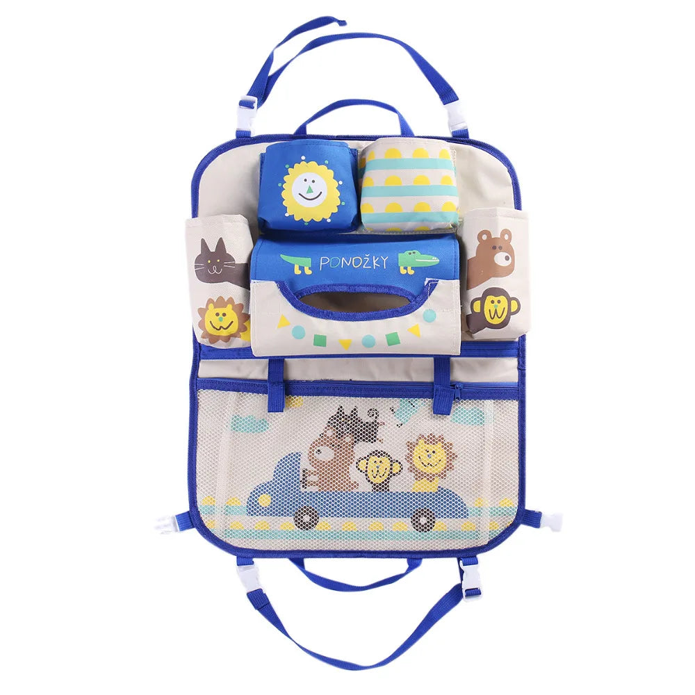 Cartoon Car Seat Back Storage Hang Bag Organizer Car styling Baby Product Varia Stowing Tidying Automobile Interior Accessories