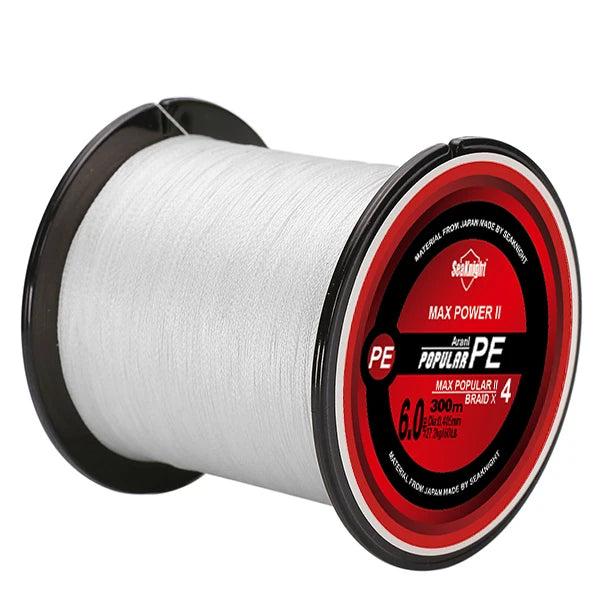SeaKnight Marke TriPoseidon Serie 4 Stränge 300M PE Geflochtene Angelschnur 8-60LB Multifilament Angelschnur Glatt Karpfen Angeln
